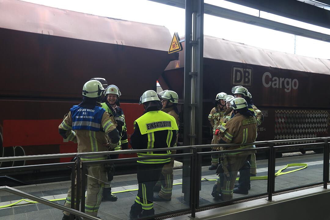 Feuerwehreinsatz am Bahnhof Bamberg