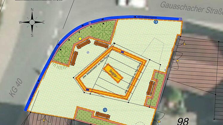 So soll der neue Platz aussehen. Foto: Amt für Ländliche Entwicklung