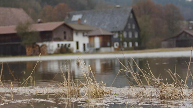 In Horb an der Steinach steht das Wasser beinahe vor der Tür. Foto: Marco Meißner