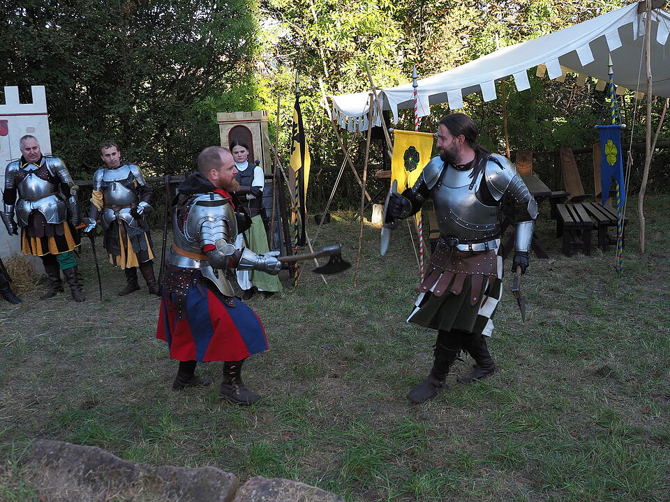 Auf der Burgruine in Bad Kissingen
