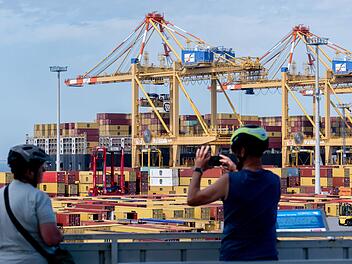Containerterminal in Bremerhaven