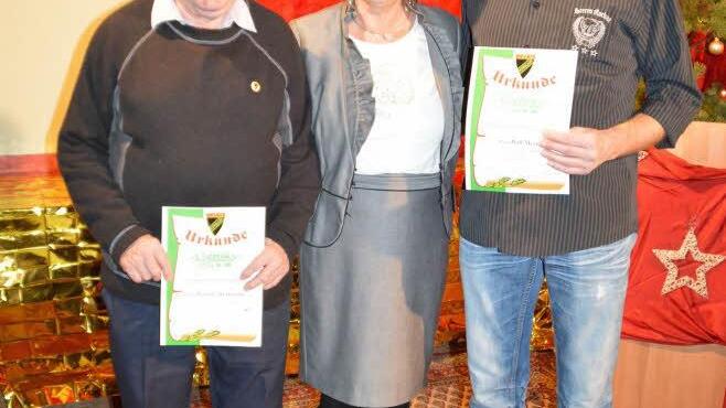 40 Jahre Rottmann Werner, Gabi Hochrein, Ralf Merz  Foto: Annette Warmuth