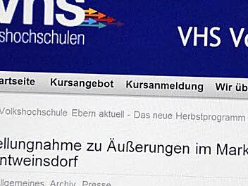 Die Stellungnahme des VHS-Vorstands, veröffentlicht auf der Homepage vhs-ebern.de,  gipfelt in einer Rüge  an der  Art und Weise, in der Willi Sendelbeck seine Kritik vorbrachte.   Foto: Eckehard Kiesewetter