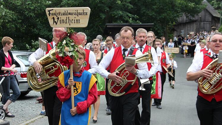 Die Frankenwaldmusikanten Windheim Foto: Veronika Schadeck
