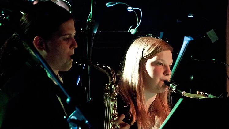 Mitreißendes Debüt_ die Hochschul-Bigband.Foto: Jochen Berger