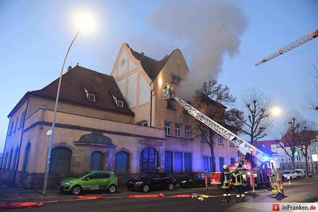 Brand am Silvesterabend in Bamberg