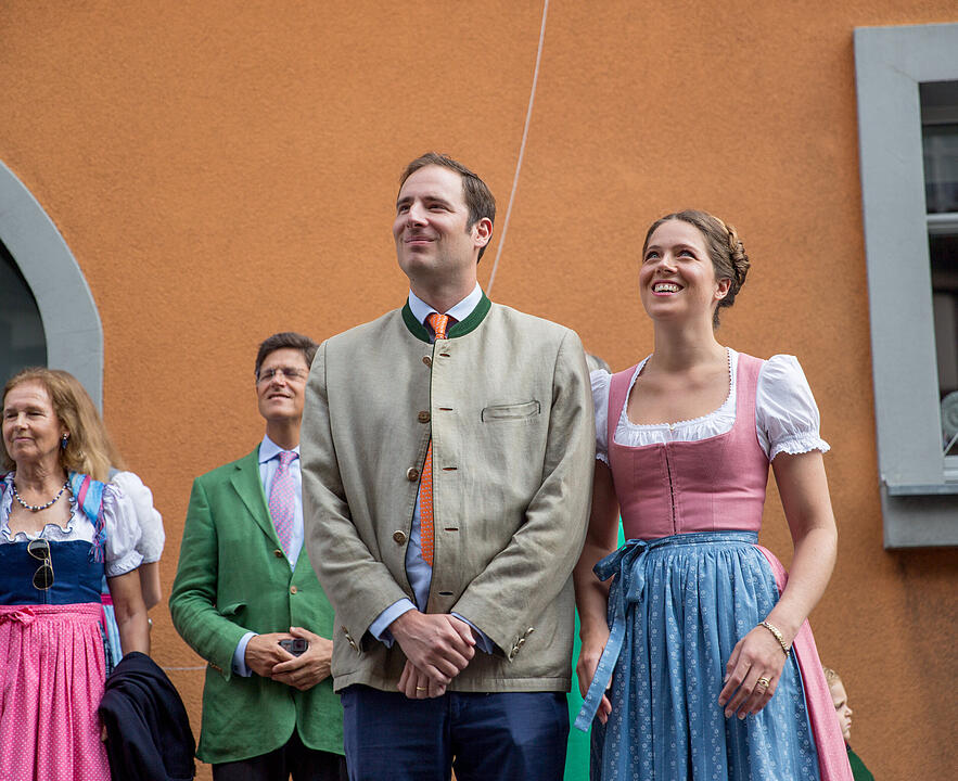 Heimf&uuml;hrung der Braut des F&uuml;rsten Castell-R&uuml;denhausen