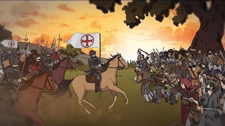 Animationen stellen die Ereignisse von vor 500 Jahren nach.