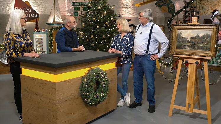 Das Seemotiv-Gem&auml;lde war bei einer Wohnungsaufl&ouml;sung nur knapp der M&uuml;lltonne entgangen. Nach der Reinigung durfte das &Ouml;lbild auf Holz neue Besitzer suchen.