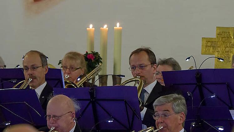 Der Posaunenchor St. Moriz gastierte in der Johanneskirche.Foto: Albert Höchstädter