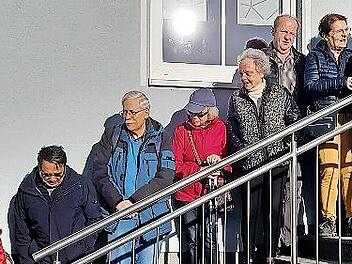 Die Rh&ouml;nklub-Mitglieder, die bei der Wanderung nach Breitenbach teilnahmen.