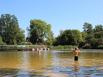 Das Waldbad in Bad Rodach auf einer Aufnahme Ende August 2019  Foto: Marieke Fiala