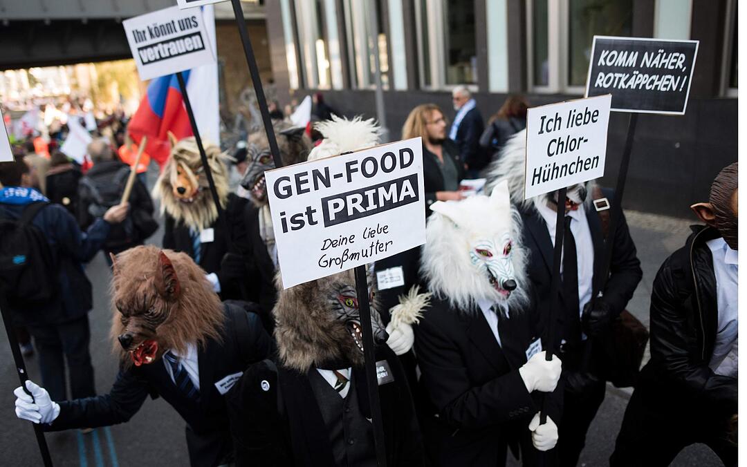 Demonstration gegen TTIP und CETA