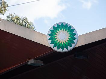 Logo des britischen &Ouml;lkonzerns BP