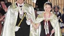 Das diesjährige Prinzenpaar, Prinz Sebastian I. und Prinzessin Lisa I.