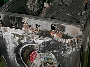 Nur noch Elektroschrott: die Waschmaschine