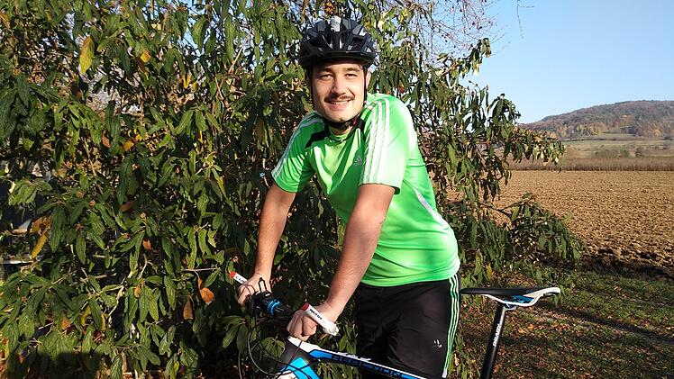 Begeisterter Radfahrer: Sebastian Rauh Foto: privat