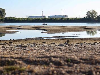 Niedrige Wasserst&auml;nde der Donau