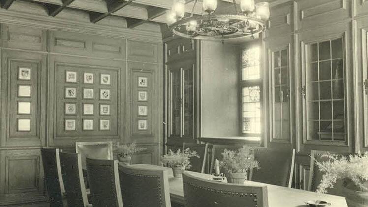 Das Sitzungszimmer im Jahr 1941
