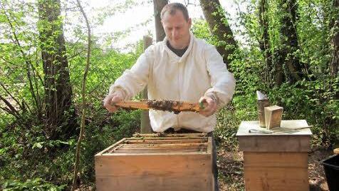 Gerhard Müller-Engler informiert am 20. Januar über Bienen.  Foto: privat