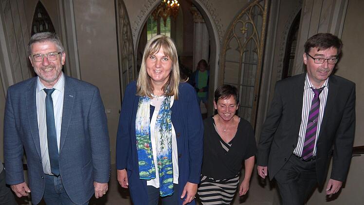 Auf geht's, es warten neue Herausforderungen: Michael Busch, Birgit Weber, Christine Zitzmann und Markus Hoßfeld wollen den Tourismusverein Coburg-Rennsteig voran bringen. Foto: Berthold Köhler