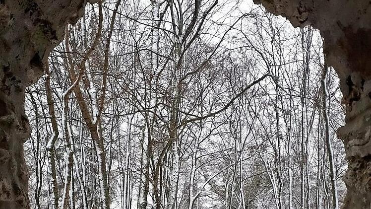 Die Schneeauflage, hier bei der Wallerwarte nahe Ebermannstadt, ist zu gering fürs Skifahren. Foto: Ruppert