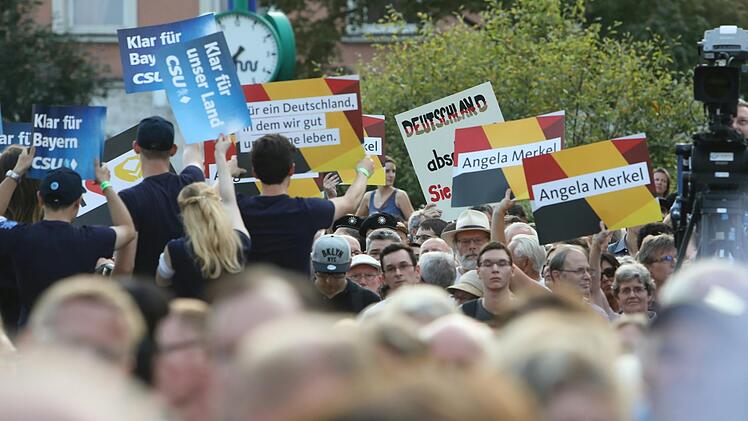 Merkel-Besuch in Erlangen Foto: Barbara Herbst