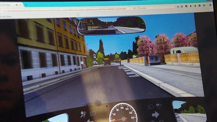 Simulation einer Verkehrssituation. Foto: Marco Meißner