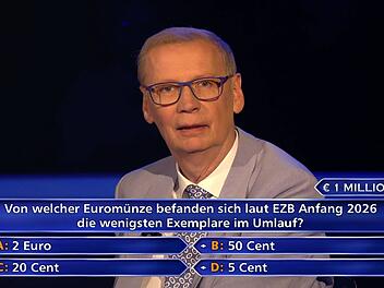 Obwohl G&uuml;nther Jauch ihn vor einer falschen Interpretation der Frage rettete, gab der Kandidat auf - und freute sich &uuml;ber eine halbe Million Euro.