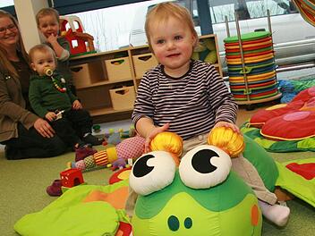 Der Rechtsanspruch auf einen Krippenplatz macht vielen Bürgermeistern Sorgen. Unser Bild entstand in Marktleugast. Foto: Archiv/Sonja Adam