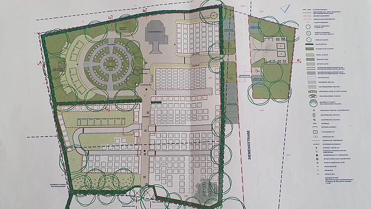 Der aktuelle Plan  für den Friedhof Grafik: Büro Czerwonka