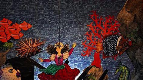 Rabenmärchen im Papiertheater
