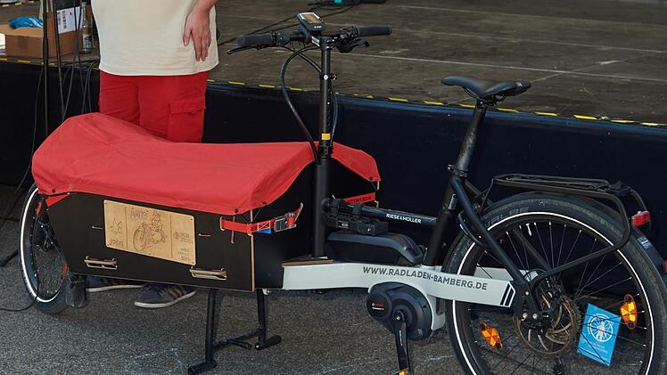 So wie das Lastenfahrrad "Lore" könnte auch ein Transportmittel für Gewerbetreibende aussehen. Das Foto stammt vom Kontakt-Kulturfestival im vergangenen Sommer. Stadt Bamberg