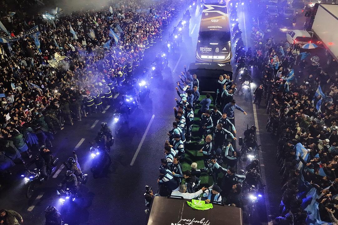 WM 2026 - Ankunft der argentinischen Mannschaft