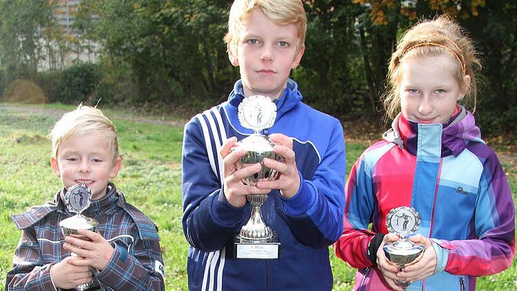 ... und bei den Kindern, wobei allerdings nur diese Drei an den Start gegangen waren.