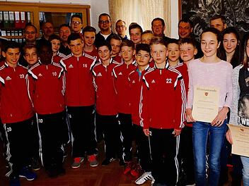 Die erfolgreichen Sportler aus der Gemeinde. Foto: Gerd Schaar