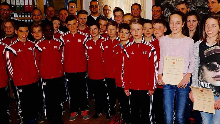 Die erfolgreichen Sportler aus der Gemeinde. Foto: Gerd Schaar