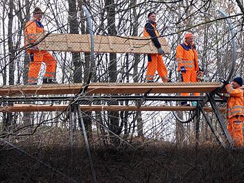 Die Rodelbahn bekommt einen neuen Sicherheitssteg. Foto: Andreas Dorsch