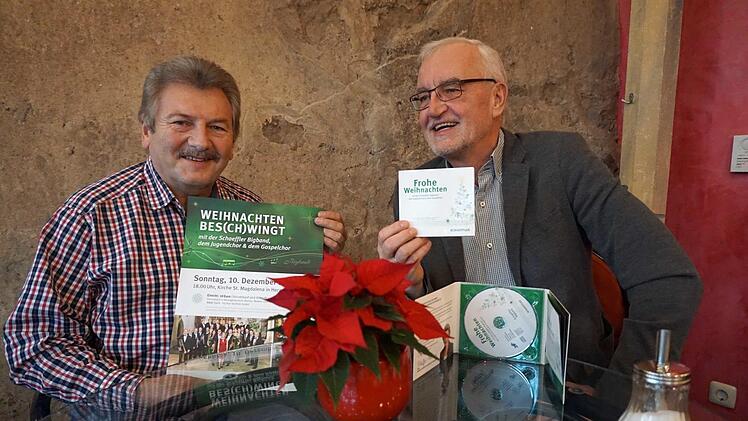 Bernhard Schwab und Peter Wirkner stellen die neue CD vor.Richard Sänger