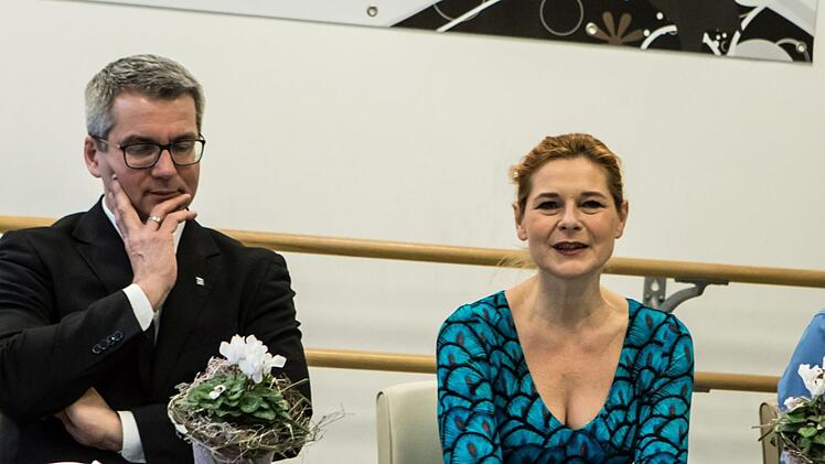 Impressionen von der Programm-Vorstellung der Sommeroperette Heldritt: Rita Schneider und Harald WurmsdoblerFoto: Jochen Berger