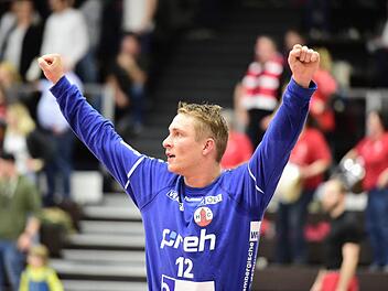 HSC-Bad-Neustadt-Torwart Nick Weber (im Bild) ebnete mit seinen 18 Paraden den Weg zum ersten Sieg seiner Mannschaft seit fast zwei Monaten. Anand Anders