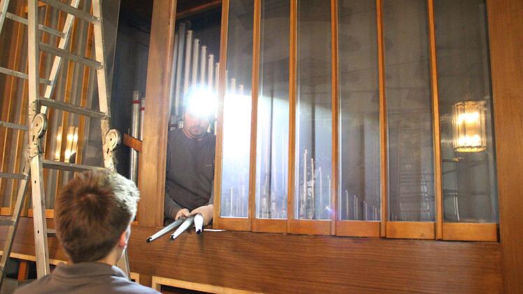 Die Weise-Orgel in Höchstadt wird generalüberholt. Foto: Andreas Dorsch
