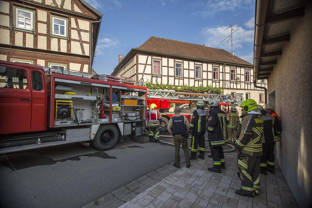Brand in Unfinden (Haßberge)