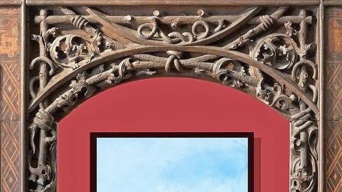 Das Bild einer Teilnehmerin zum Thema "Mein innerer Garten" - virtuell in die Kunstsammlungengehängt  Fotomontage: Claudia Dedden