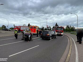 Unfall an Bamberger Kreuzung