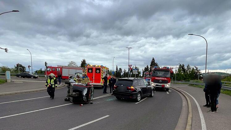 Unfall an Bamberger Kreuzung