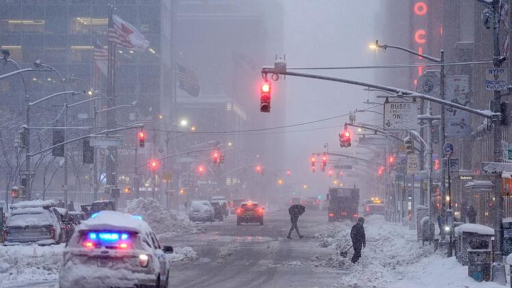 Winterwetter in New York