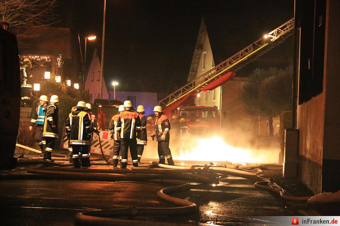 Scheune brennt in Bärnfels