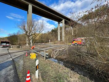 Rund eine Million Liter G&auml;rreste ist aus einer Biogasanlage in Reichenberg bei W&uuml;rzburg ausgetreten und in einen Bach geflossen.