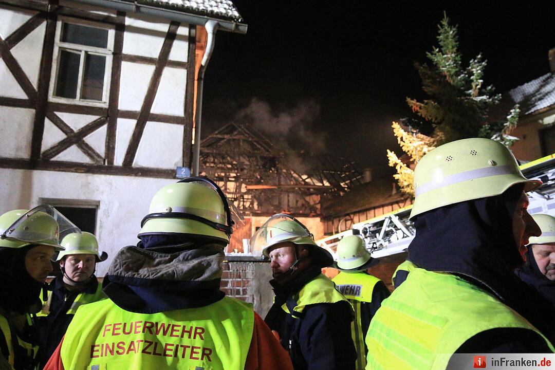 Scheunenbrand in Reundorf bei Lichtenfels